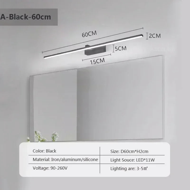 Modern LED Wall Lamp Mirror Decor