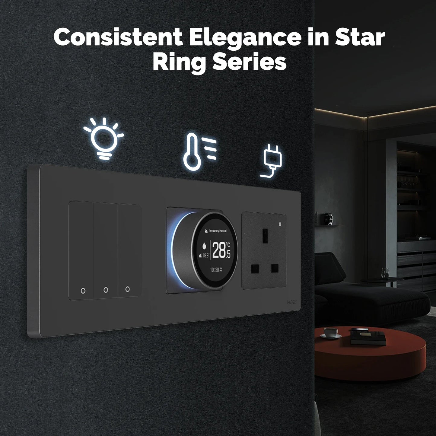 Smart Knob Thermostat Star Ring Series