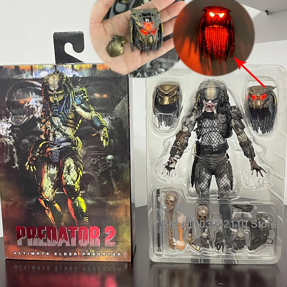 NECA Elder Predator Figure With LED Predator VS Alien Edition