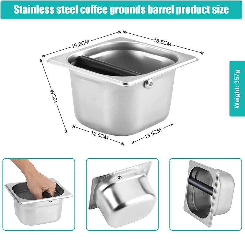 Stainless Steel Coffee Knocking Box