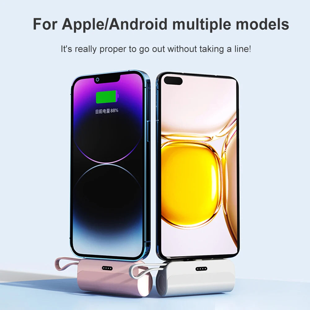 Portable Keychain Charger Mini Power Emergency Pod