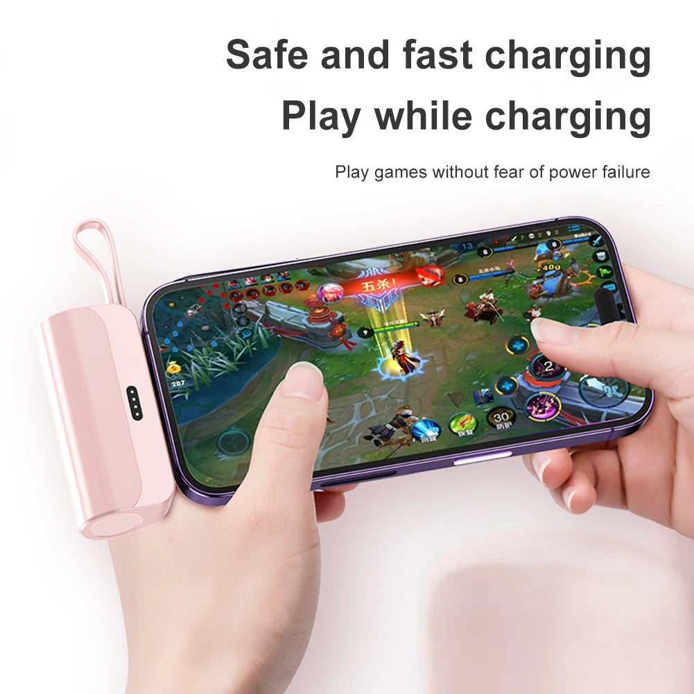 Portable Keychain Charger Mini Power Emergency Pod