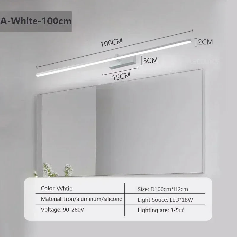 Modern LED Wall Lamp Mirror Decor