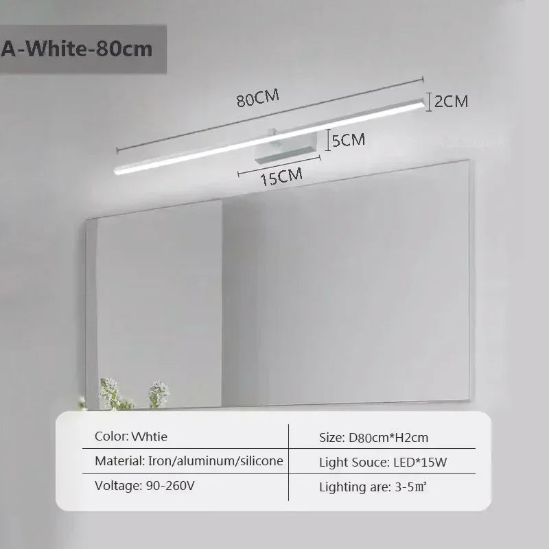 Modern LED Wall Lamp Mirror Decor