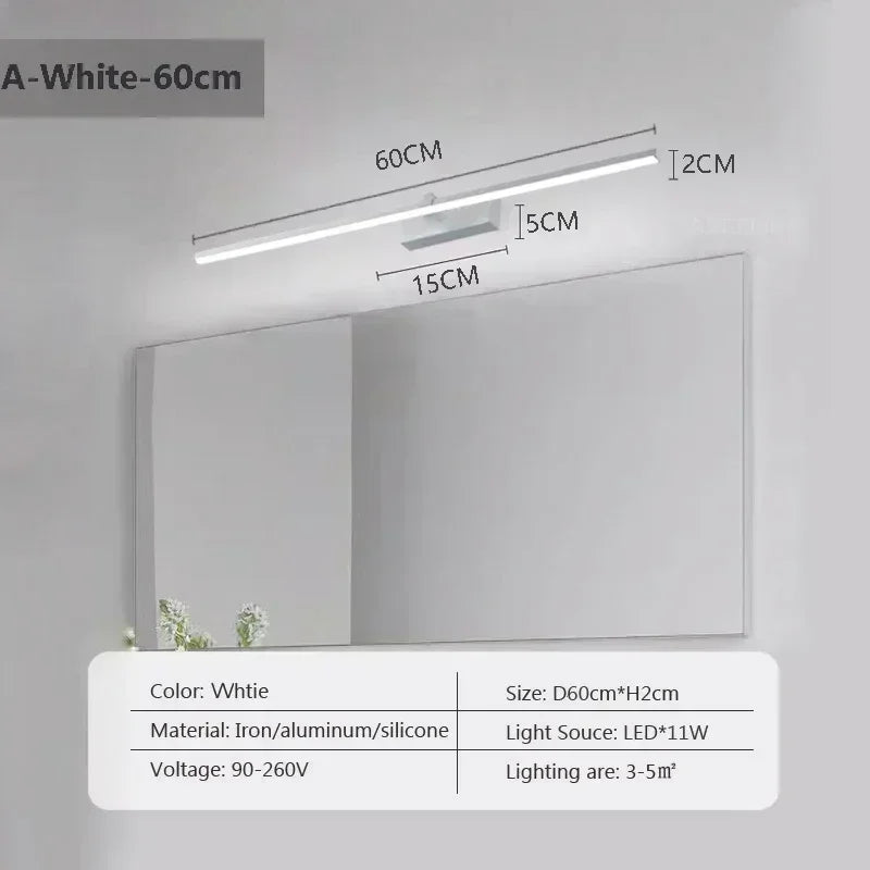 Modern LED Wall Lamp Mirror Decor