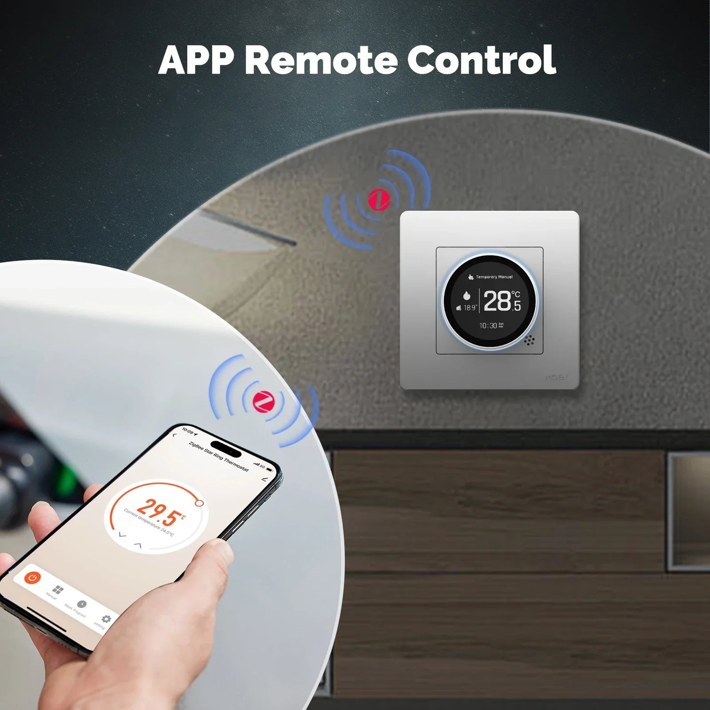 Smart Knob Thermostat Star Ring Series
