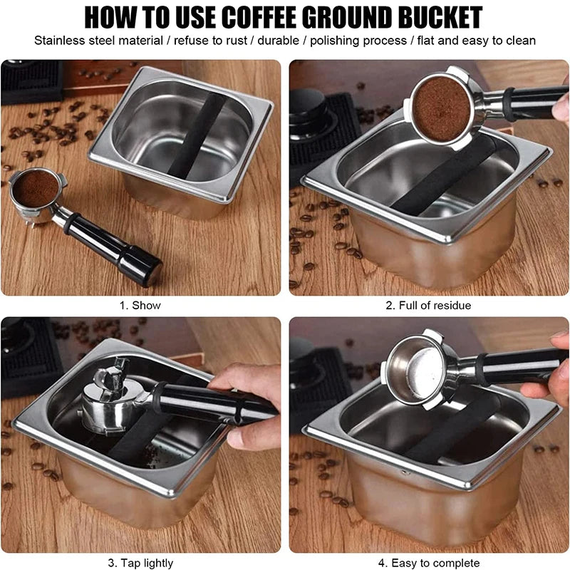 Stainless Steel Coffee Knocking Box
