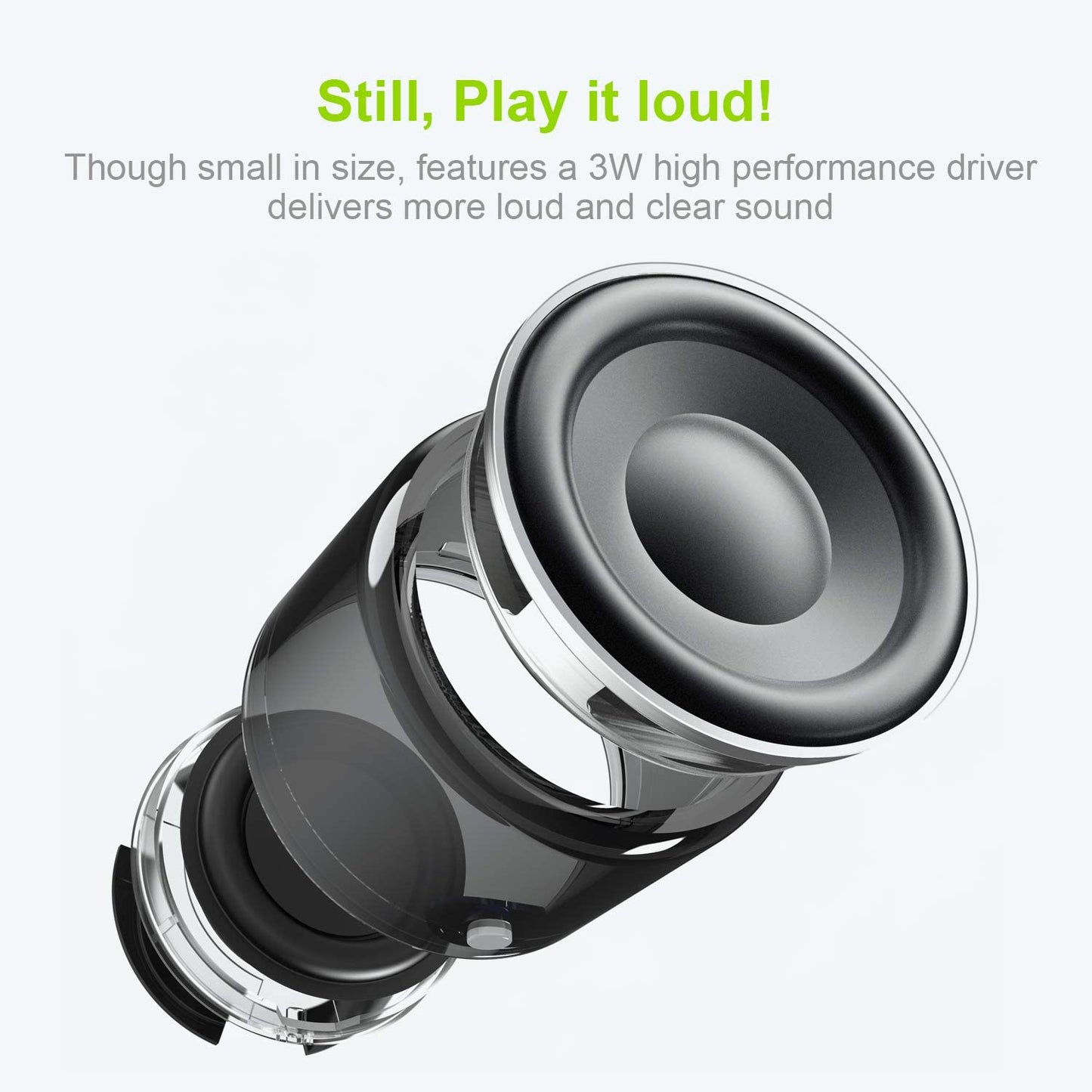 Mini Bluetooth Speaker with Custom Bass Radiator