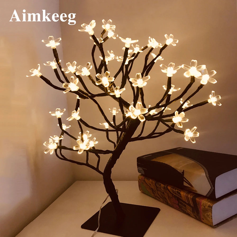Cherry Blossom Tree Night Lights