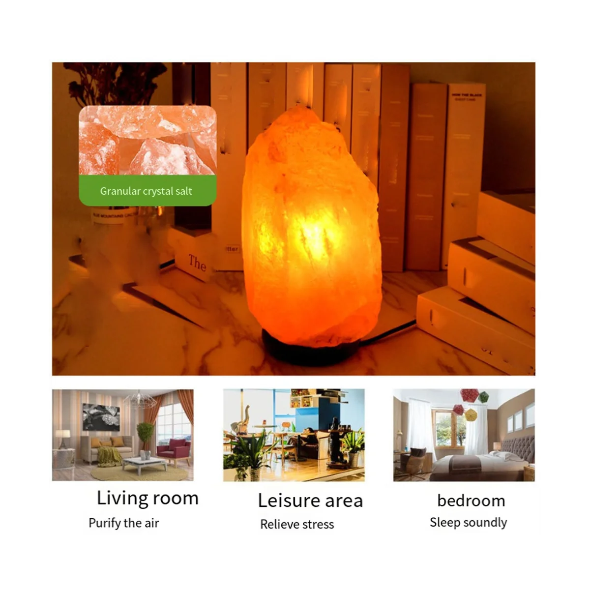 Himalayas Crystal Salt Lamp USB LED