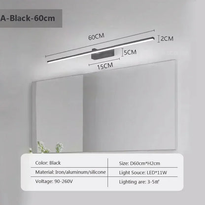 Modern LED Wall Lamp Mirror Decor