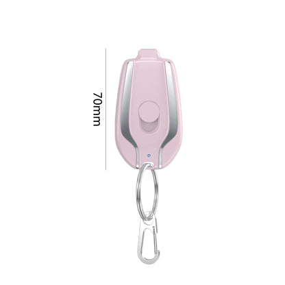Portable Keychain Charger Mini Power Emergency Pod