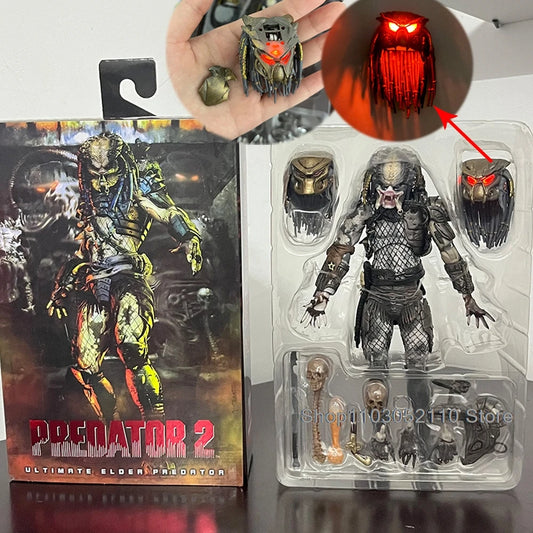 NECA Elder Predator Figure With LED Predator VS Alien Edition