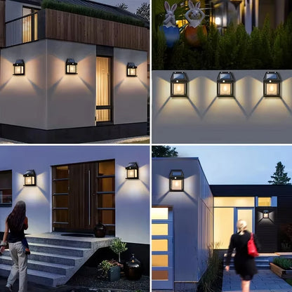 Outdoor Solar Tungsten Wall Light with Motion Senso