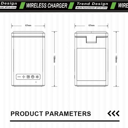 6 in 1 Magnetic Multi-function Wireless Charger with Bluetooth Speaker