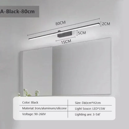 Modern LED Wall Lamp Mirror Decor
