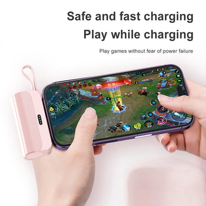 Portable Keychain Charger Mini Power Emergency Pod