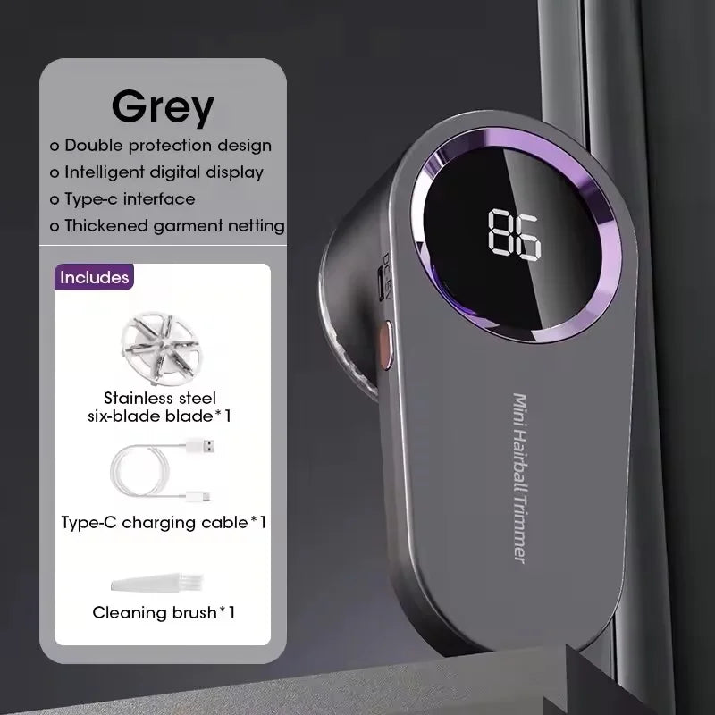 Lint Remover For Clothing LED Digital Electric Pellet
