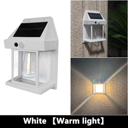 Outdoor Solar Tungsten Wall Light with Motion Senso